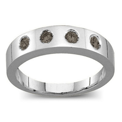 Belt Ring with 2-6 Round Stones  - Name My Jewellery