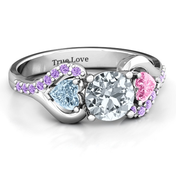 Blast of Love Ring with Accents - Name My Jewellery