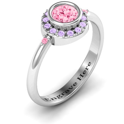 Blooming Round Cluster Ring - Name My Jewellery