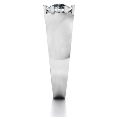 Bold Devotion Solitaire Ring - Name My Jewellery