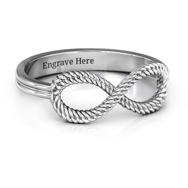 Braided Infinity Ring - Name My Jewellery