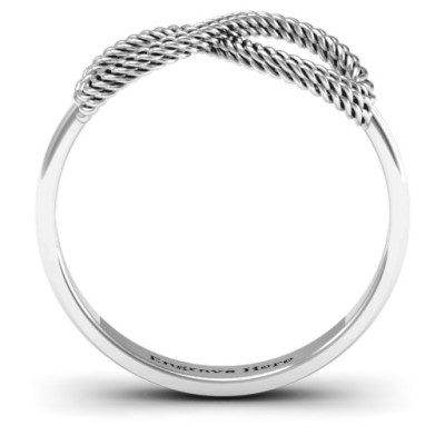 Braided Infinity Ring - Name My Jewellery