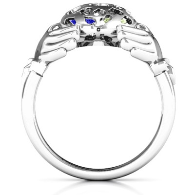 Caged Hearts Claddagh Ring - Name My Jewellery