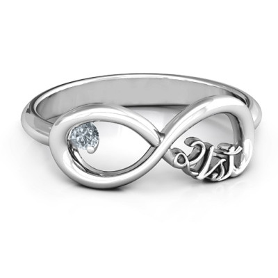 Celebrate 21 Infinity Ring - Name My Jewellery