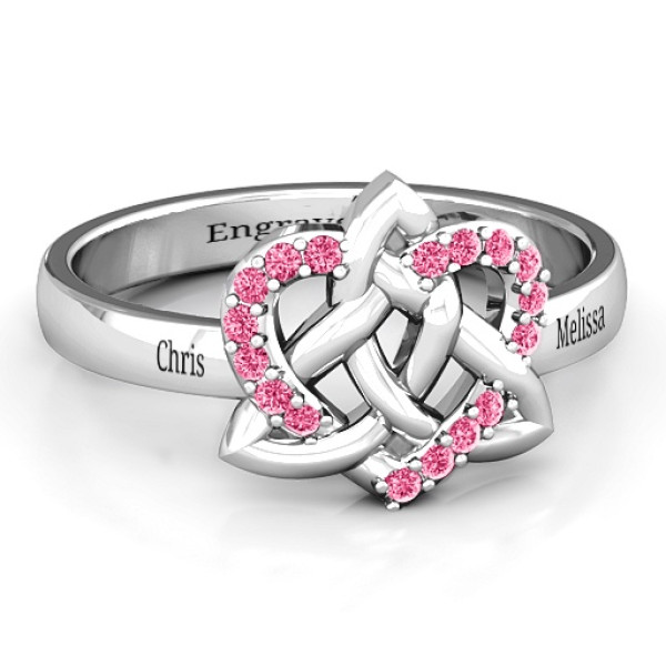 Celtic Heart Ring - Name My Jewellery