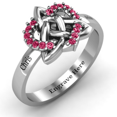 Celtic Heart Ring - Name My Jewellery
