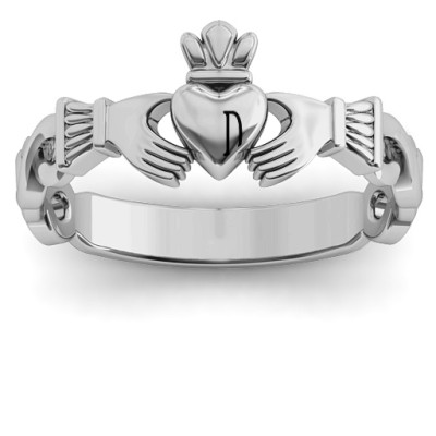 Classic Infinity Claddagh Ring - Name My Jewellery