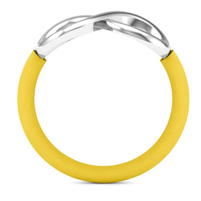 Classic Infinity Ring with Changeable Bands - Name My Jewellery