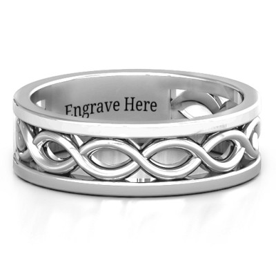Diadem Infinity Men's Ring - Name My Jewellery