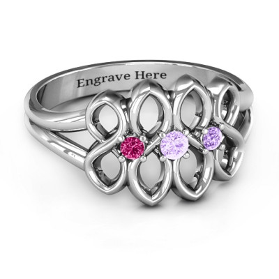 Echo of Love Infinity Ring - Name My Jewellery