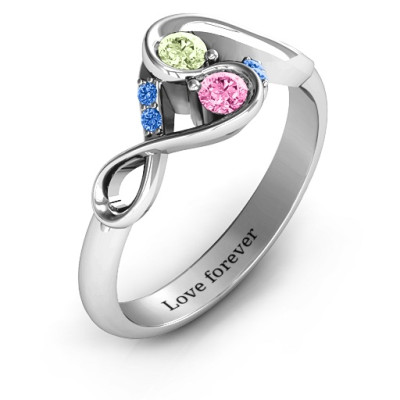 Element of Infinity Two Stone Ring  - Name My Jewellery