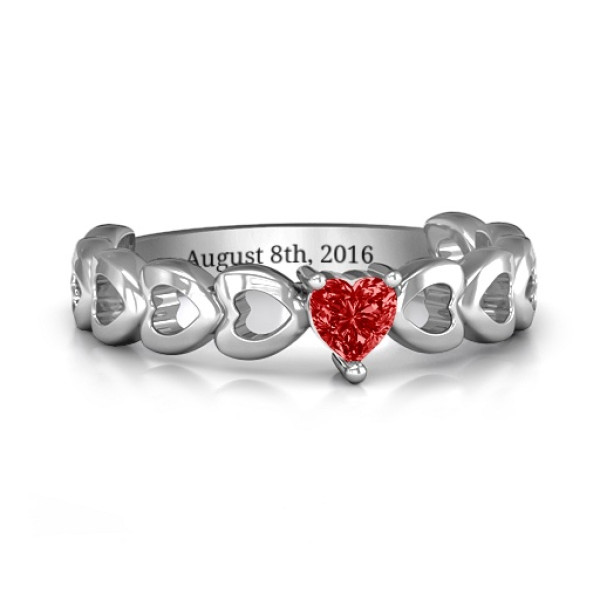 Enchanting Love Promise Ring - Name My Jewellery