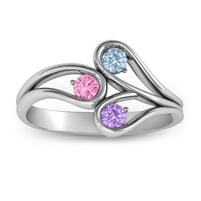 Eternal Elegance Three-Stone Ring  - Name My Jewellery