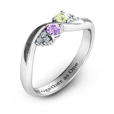 Everyday Dream Ring With Shoulder Accents - Name My Jewellery