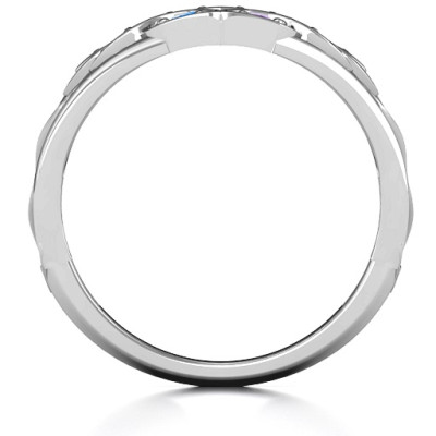 Floating Heart Infinity Ring - Name My Jewellery
