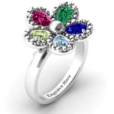 Flower Ring - Name My Jewellery