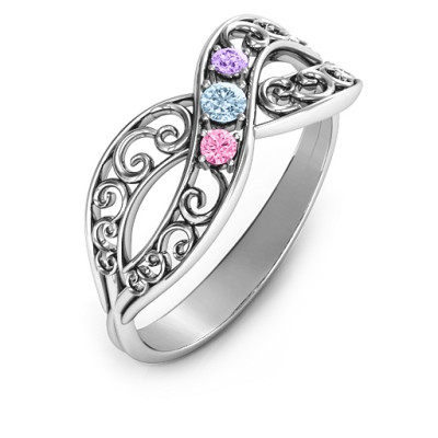 Forever Filigree Infinity Ring - Name My Jewellery