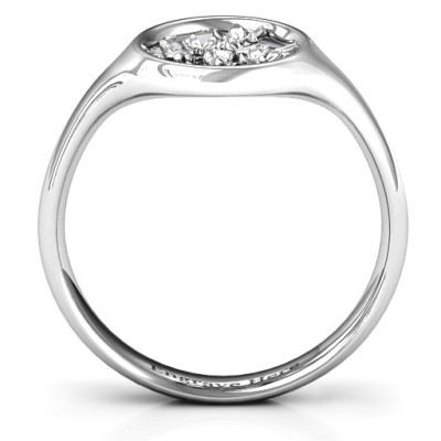 Full Circle Cherry Blossom Ring - Name My Jewellery