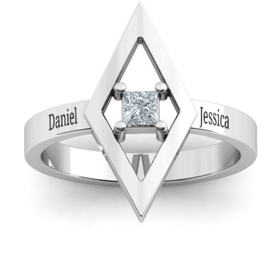 Glam Diamond Ring - Name My Jewellery