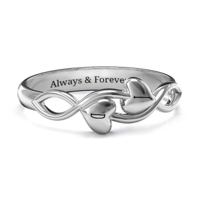 Heavenly Hearts Ring - Name My Jewellery