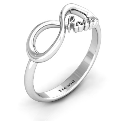 Hessa  Never Parted After Infinity Ring - Name My Jewellery