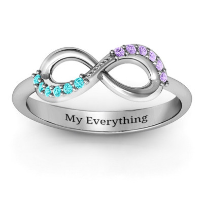 Infinity Accent Ring - Name My Jewellery