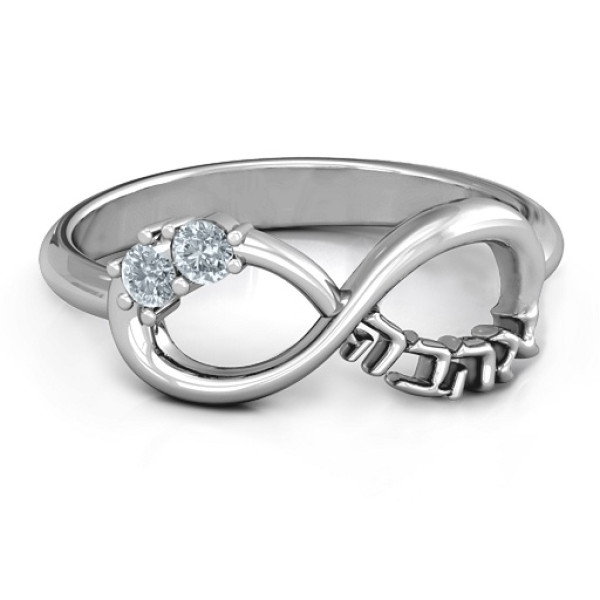 Infinity Ahava Ring - Name My Jewellery