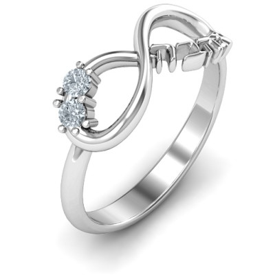 Infinity Ahava Ring - Name My Jewellery