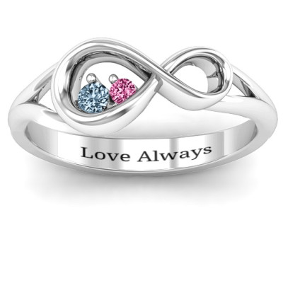 Infinity Love Nest Ring - Name My Jewellery