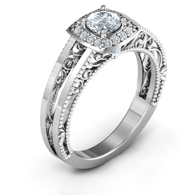 Intricate Love Ring - Name My Jewellery