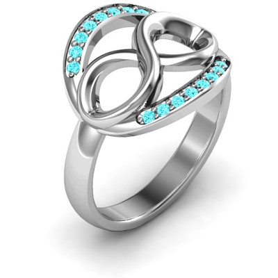 Karma of Love Infinity Ring - Name My Jewellery
