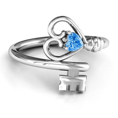 Key to Her Heart Ring - Name My Jewellery