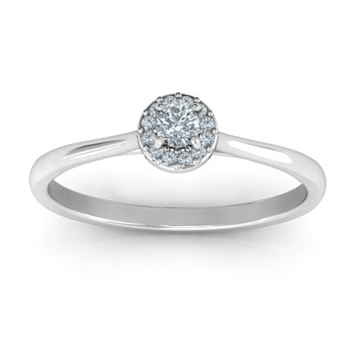 Little Luxury Halo Ring - Name My Jewellery