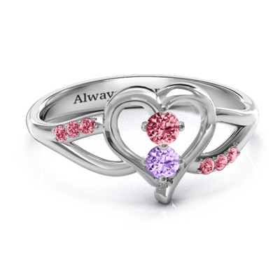 Magical Moments Two-Stone Ring  - Name My Jewellery