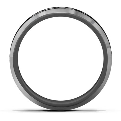 Men's Black Camouflage Tungsten Ring - Name My Jewellery