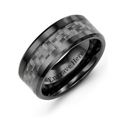 Men's Nightfall Ceramic Ring - Name My Jewellery