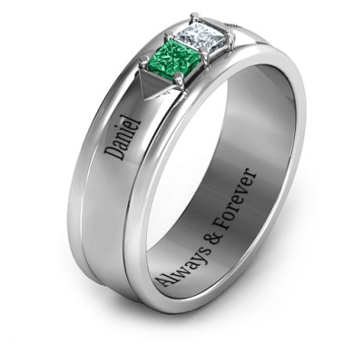 Men's Timeless Romance Ring - Name My Jewellery