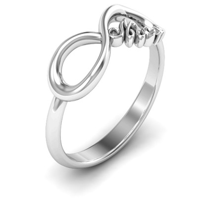 Mom's Infinite Love Ring - Name My Jewellery
