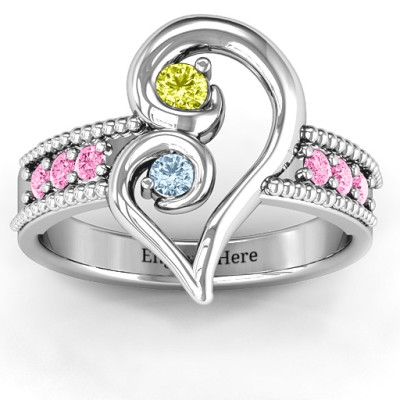 Nesting Love Ring - Name My Jewellery