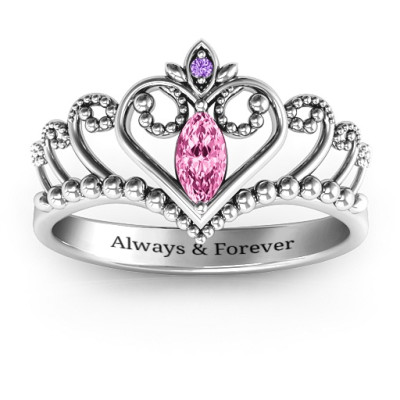 Once Upon A Time Tiara Ring - Name My Jewellery