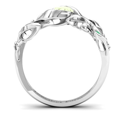 Organic Leaf Ring - Name My Jewellery
