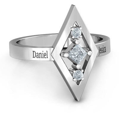 Playing with Diamonds Ring - Name My Jewellery