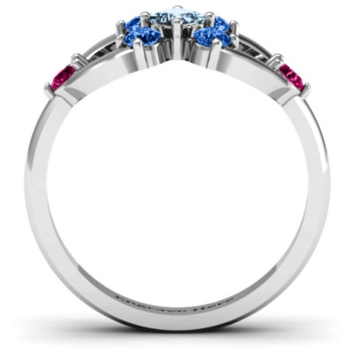 Princess Centre Infinity Ring - Name My Jewellery