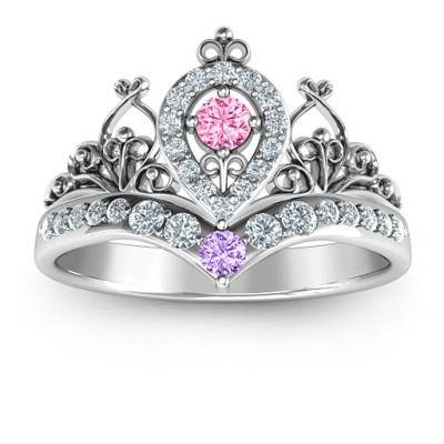 Queen Of My Heart Tiara Ring - Name My Jewellery