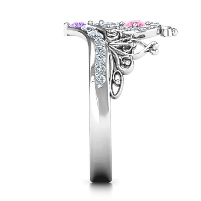 Queen Of My Heart Tiara Ring - Name My Jewellery