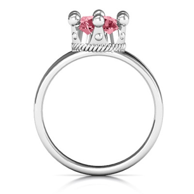 Radiant Royal Crown Ring - Name My Jewellery