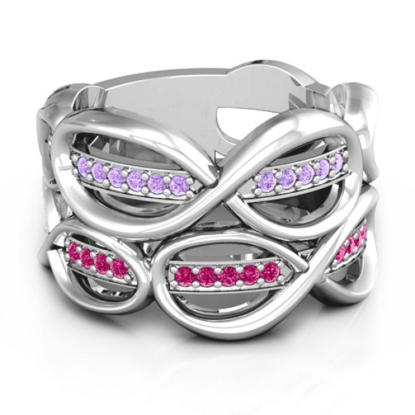 Ravishing Love Infinity Ring - Name My Jewellery