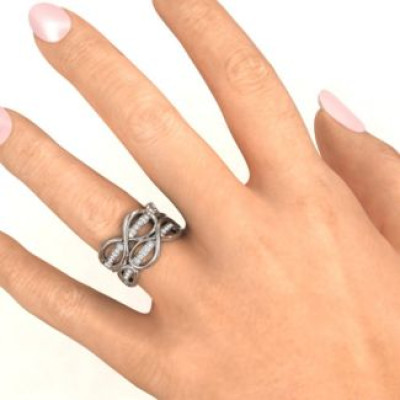 Ravishing Love Infinity Ring - Name My Jewellery