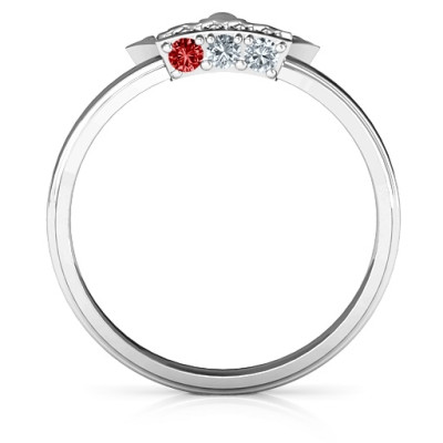 Royal Family Princess Tiara Ring - Name My Jewellery