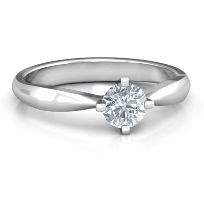 Sandra Solitaire Ring - Name My Jewellery